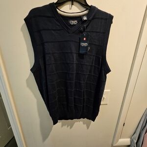 Chaps Dark Blue V-Neck Sweater Vest